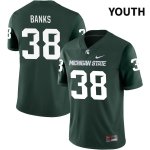 Youth Michigan State Spartans NCAA #38 Christian Banks Green NIL 2022 Authentic Nike Stitched College Football Jersey HO32R61SH